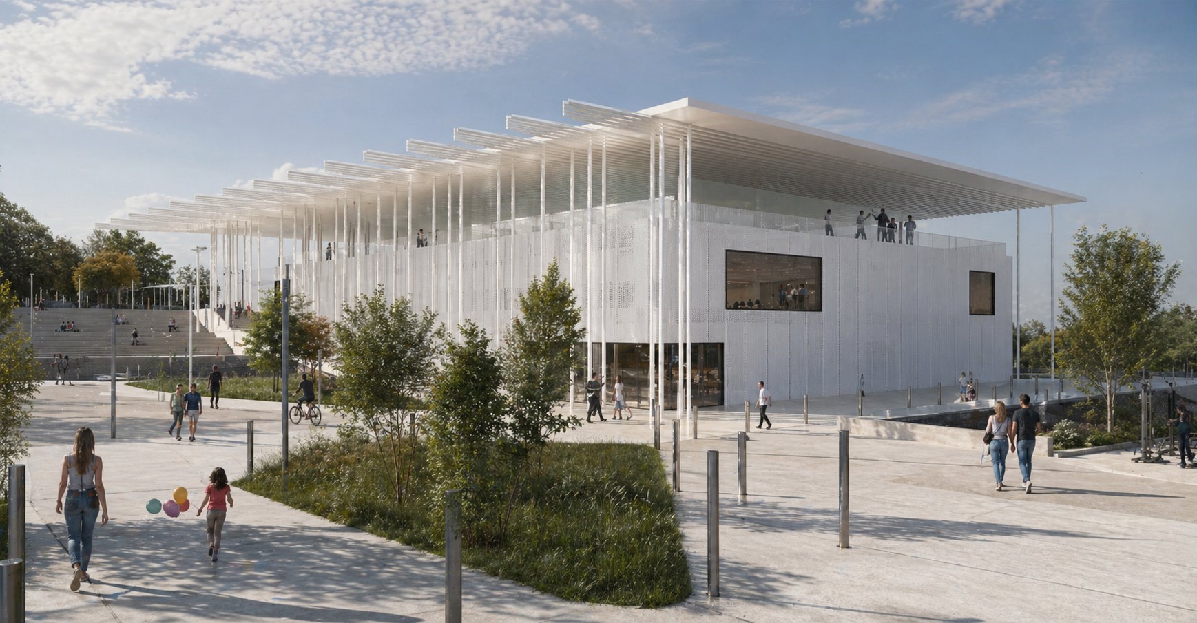 Pabellón Insular de Deportes — proyecto de AG arquitectos · Romén Álvarez Cabrera