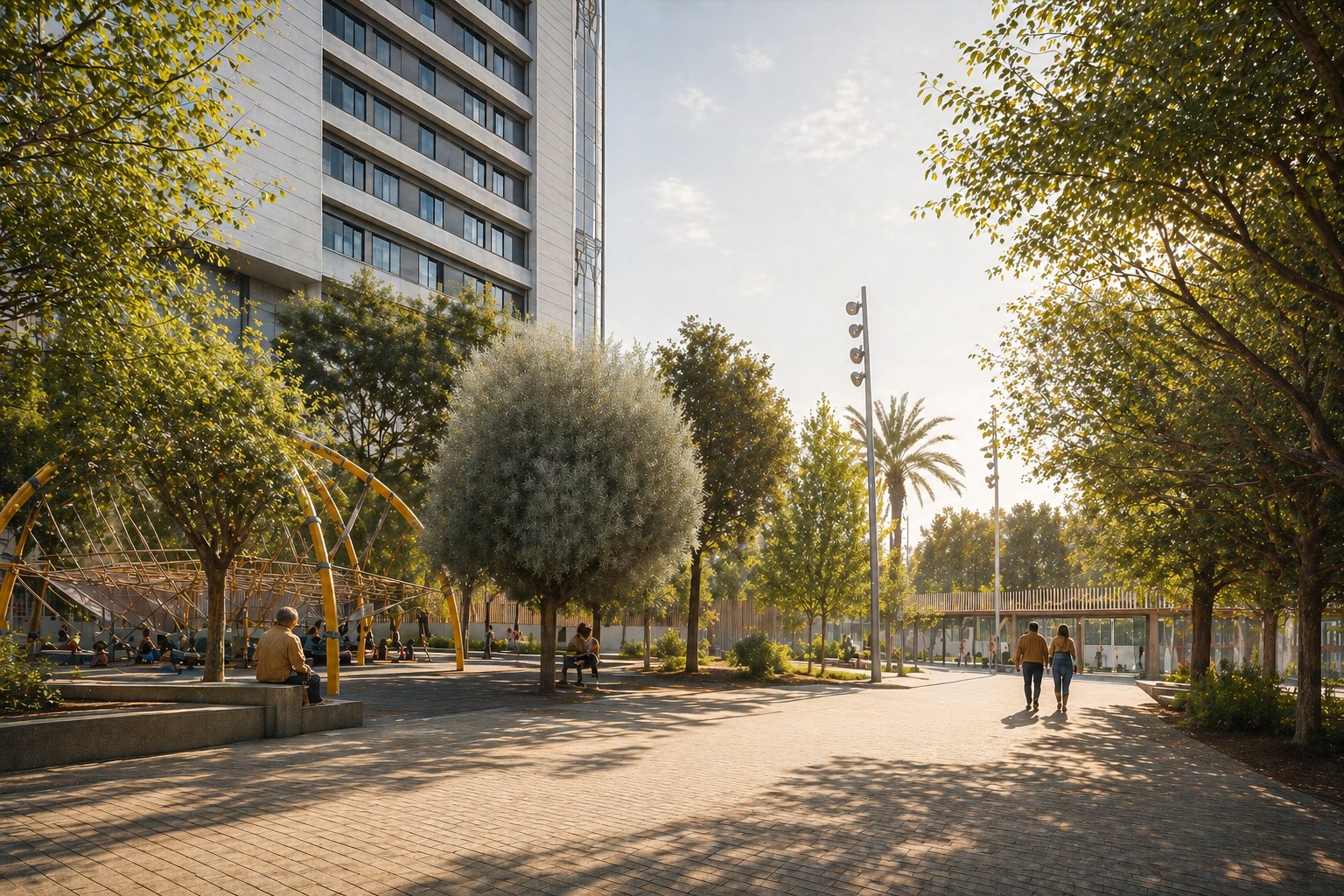 Plaza Arbolada — proyecto de AG arquitectos · Romén Álvarez Cabrera